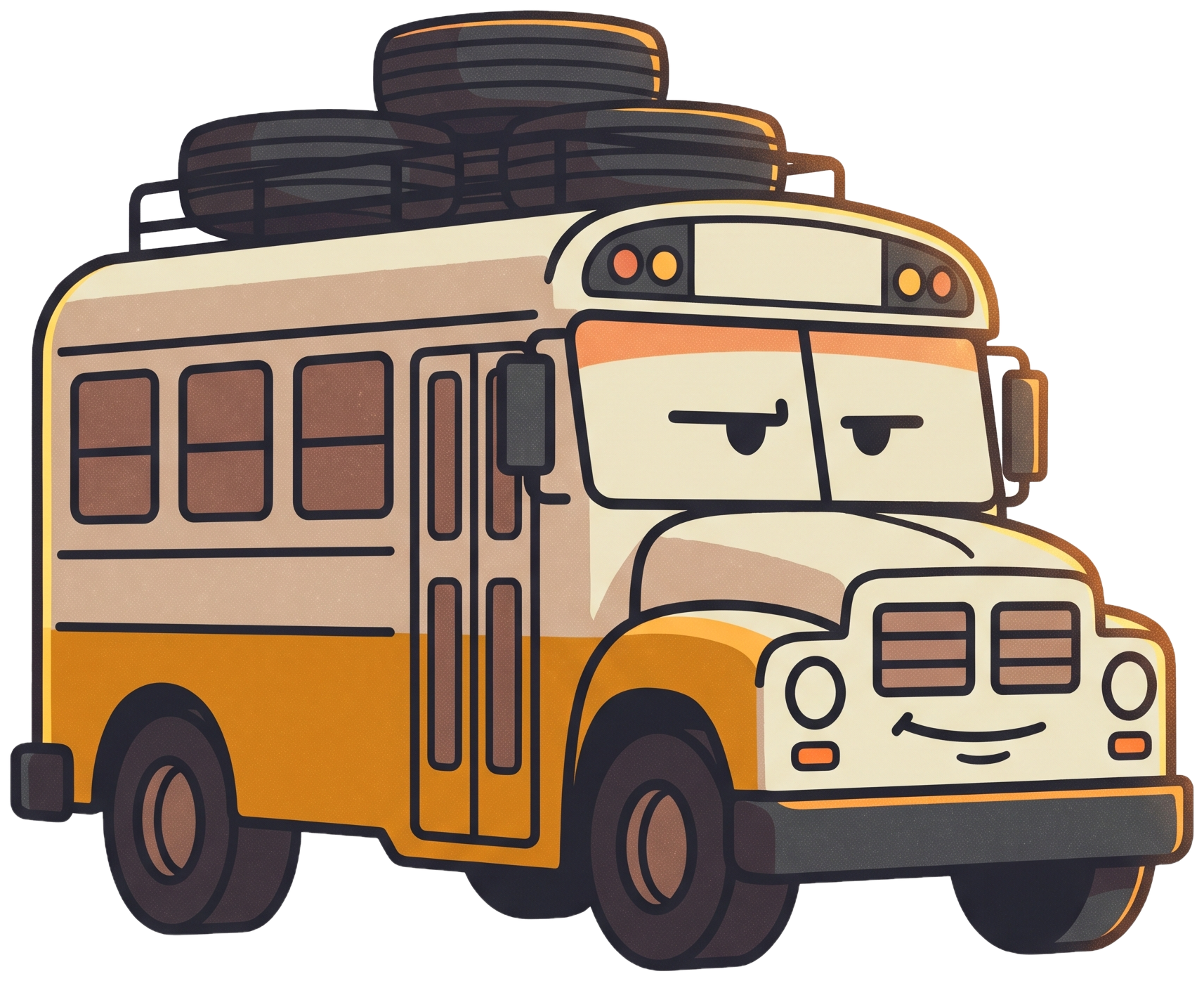 The Tire Bus mascot