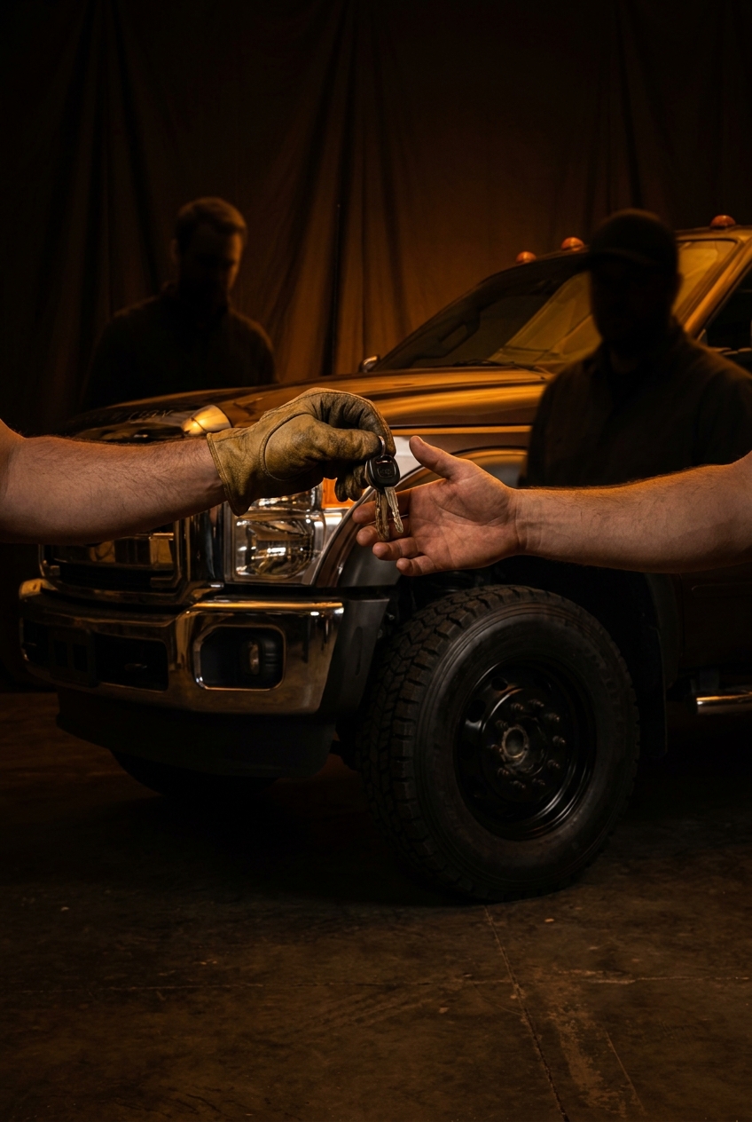 Handing keys back after same-day tire service