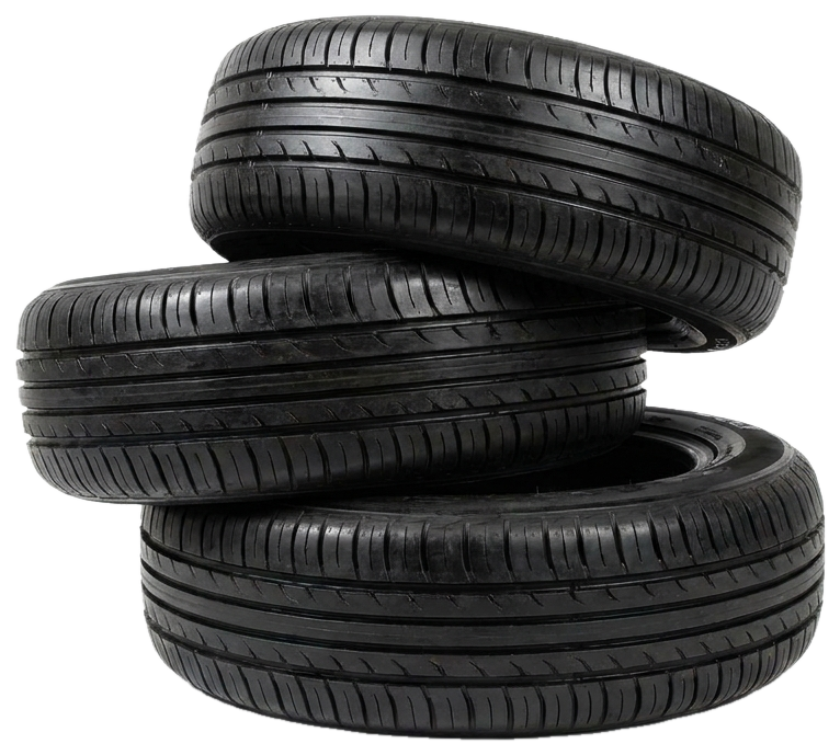 Set of four new tires